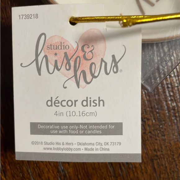 His & Hers Decor Dish - Picture 2 of 2